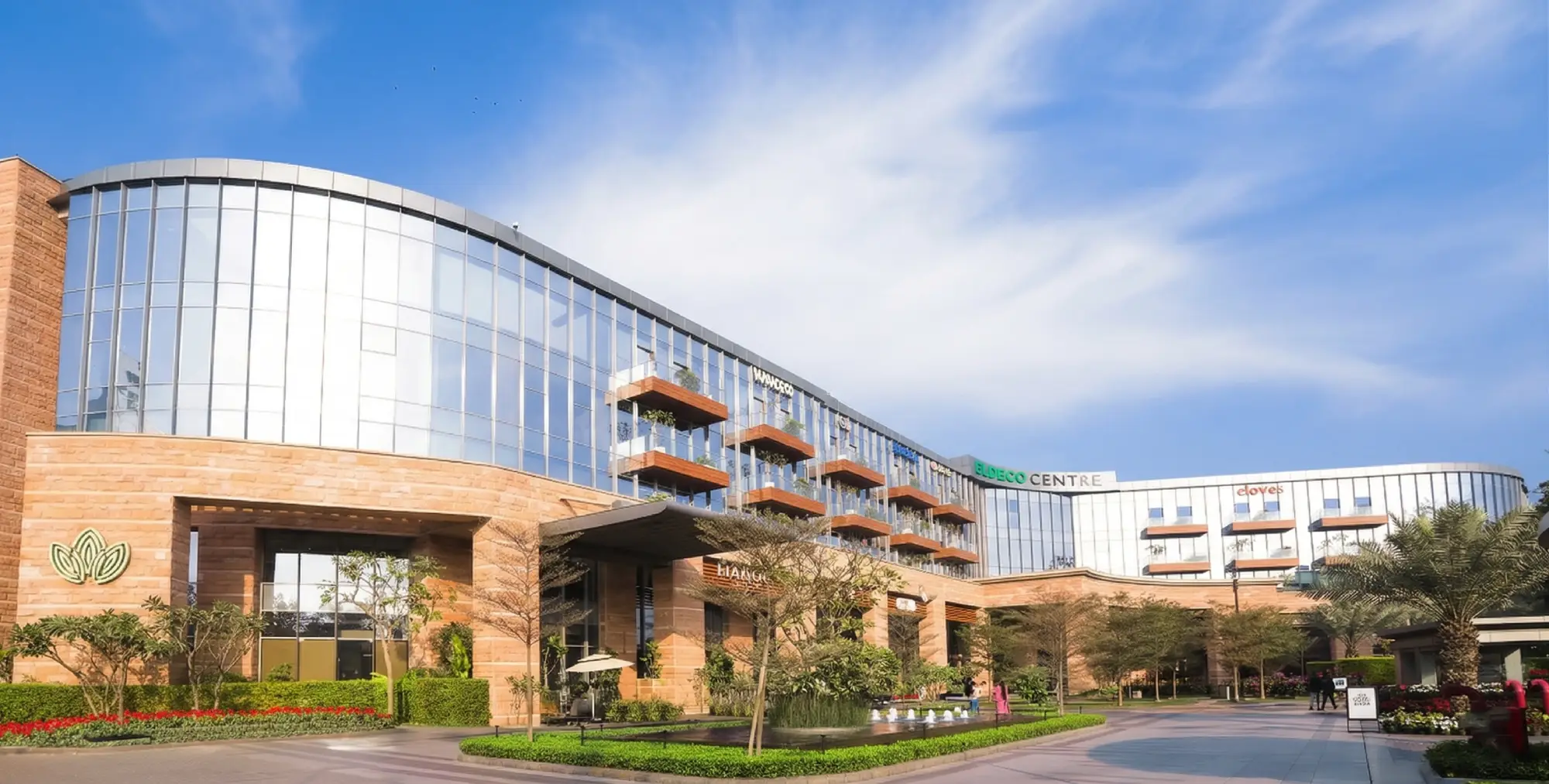 Modern commercial glass building